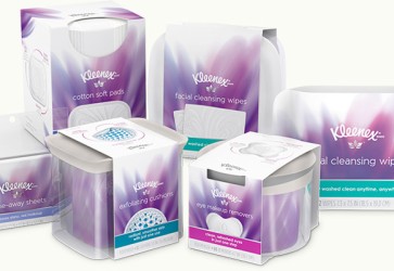 Kleenex brand extends into facial cleansing arena