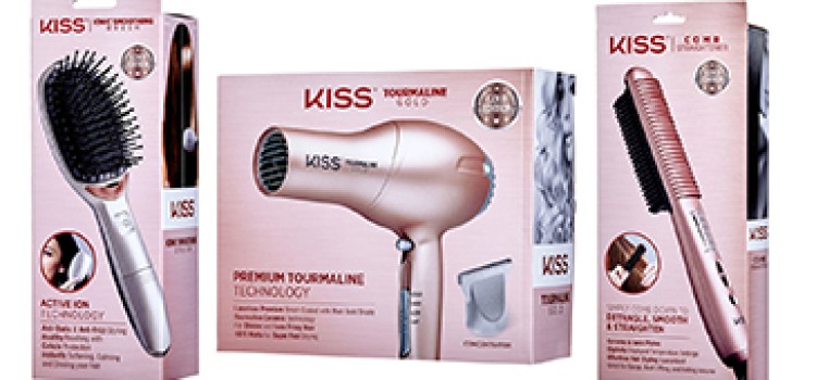 Kiss debuts its Gold Series hair tools