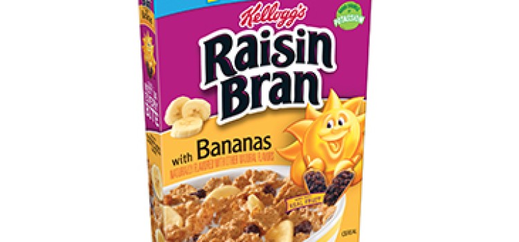 Kellogg debuts new Raisin Bran cereal with bananas