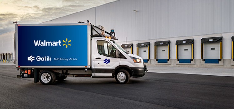 Walmart uses driverless trucks in Bentonville, Ark.