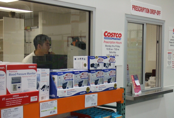 Costco pharmacy window