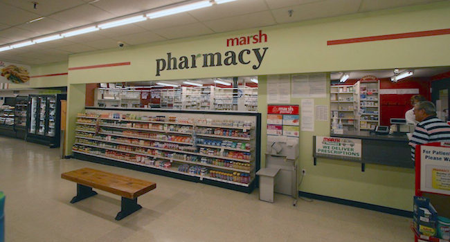 this outside Marsh-Supermarket-pharmacy
